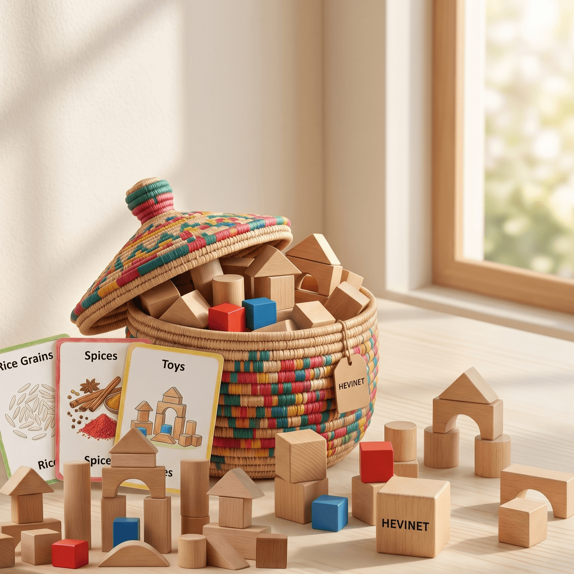 Handcrafted Wooden Toys Set